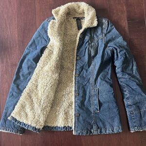 Brand new A&B Sherpa-lined Denim Jacket